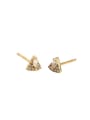 thumb 925 Sterling Silver Cubic Zirconia Triangle Vintage Stud Earring 4