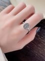 thumb 925 Sterling Silver Oval Cross  Vintage Band Ring 2