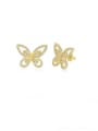 thumb 925 Sterling Silver Cubic Zirconia Butterfly Luxury Hook Earring 0