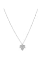 thumb 925 Sterling Silver Leaf Dainty Necklace 0