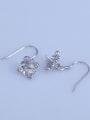 thumb 925 Sterling Silver 18K White Gold Plated Ball Earring Setting Stone diameter : 9-16mm 0