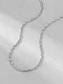 thumb 925 Sterling Silver Minimalist Bamboo joint Necklace 1