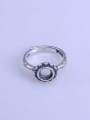 thumb 925 Sterling Silver Round Ring Setting Stone size: 6*6mm 0