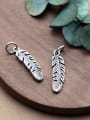 thumb 925 Sterling Silver Feather Charm Height : 22 mm , Width: 6.5 mm 1