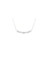 thumb 925 Sterling Silver Geometric Dainty Necklace 0