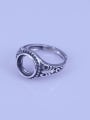 thumb 925 Sterling Silver Round Ring Setting Stone size: 9*9mm 1