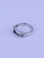 thumb 925 Sterling Silver Rectangle Ring Setting Stone size: 4*8mm 1