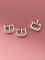 thumb 925 Sterling Silver Cubic Zirconia Geometric Dainty Clasps 2