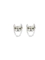 thumb 925 Sterling Silver Dog Vintage Stud Earring 0