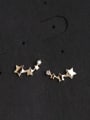 thumb 925 Sterling Silver Cubic Zirconia Star Trend Stud Earring 0