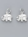 thumb 925 Sterling Silver Elephant Charm Height : 12 mm , Width: 11 mm 0