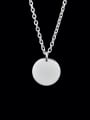 thumb Round 925 Sterling Silver Pendant with 6 sizes without chain 2
