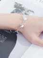 thumb 925 Sterling Silver Heart Minimalist Bracelet 2