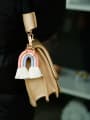 thumb Alloy Cotton Rope  Rainbow Hand-Woven Artisan Key Chain/ Bag Pendant 1
