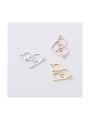 thumb Stainless steel Hollow Love ECG Couple Exquisite Pendant/ Connectors 1