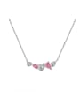 thumb 925 Sterling Silver Cubic Zirconia Water Drop Dainty Necklace 0