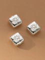 thumb 925 Sterling Silver Square Vintage Beads 1