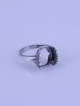 thumb 925 Sterling Silver Geometric Ring Setting Stone size: 11*14mm 2