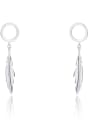 thumb 925 Sterling Silver Feather Minimalist Stud Earring 2