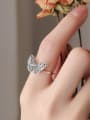 thumb 925 Sterling Silver Butterfly Vintage Ring 1