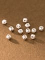 thumb S925 Plain Silver 4mm Pattern Bracelet Ball Beads 1