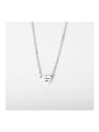 thumb Stainless steel Letter Heart Minimalist Necklace 0