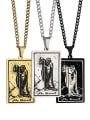 thumb The Hermit's Tarot hip hop stainless steel titanium steel necklace 0