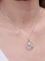 thumb 925 Sterling Silver Natural Stone Geometric Luxury Necklace 1