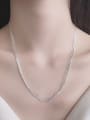 thumb 925 Sterling Silver Minimalist Multi Line  Strand Necklace 1