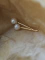 thumb 925 Sterling Silver Freshwater Pearl Ball Dainty Stud Earring 0