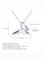 thumb 925 Sterling Silver Natural  Topaz WhaleTail  Minimalist Necklace 2