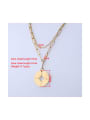 thumb Stainless steel Round Trend Multi Strand Necklace 1