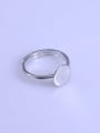 thumb 925 Sterling Silver 18K White Gold Plated Round Ring Setting Stone diameter: 10mm 2