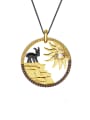 thumb 925 Sterling Silver Citrine Animal Artisan Necklace 0