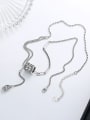 thumb 925 Sterling Silver Geometric Vintage Tassel Necklace 2