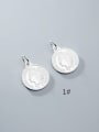 thumb 925 Sterling Silver coin Charm Height : 18 mm , Width: 18 mm 1