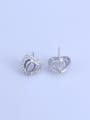 thumb 925 Sterling Silver 18K White Gold Plated Oval Earring Setting Stone size: 4*6mm 1