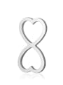 thumb Stainless steel Heart Charm Height : 14 mm , Width: 7 mm 0