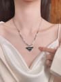 thumb 925 Sterling Silver Triangle Vintage Necklace 1
