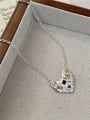 thumb 925 Sterling Silver Cubic Zirconia Vintage Heart  Earring and Necklace Set 0