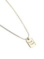 thumb 925 Sterling Silver Letter Dainty Necklace 0