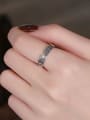 thumb 925 Sterling Silver Flame Vintage Band Ring 1