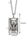 thumb Justice's Tarot hip hop stainless steel titanium steel necklace 1