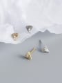 thumb 925 Sterling Silver Cubic Zirconia Triangle Vintage Stud Earring 2