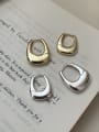 thumb 925 Sterling Silver Geometric Vintage Huggie Earring 3