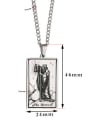 thumb The Hermit's Tarot hip hop stainless steel titanium steel necklace 1