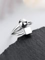 thumb 925 Sterling Silver Smooth Geometric Vintage Ring 2