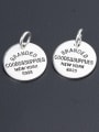 thumb 925 Sterling Silver Message Charm Diameter : 14 mm 0