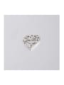 thumb Stainless Steel Hollow Diamond Peach Heart Pendant 0