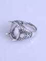 thumb 925 Sterling Silver Oval Ring Setting Stone size: 13*18mm 1